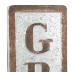 Farmhouse Metal Sign Wall Decor Brown/Gray - Olivia & May -Olivia & May GUEST 22e28188 ba31 4dd7 89f7 64807f097d13