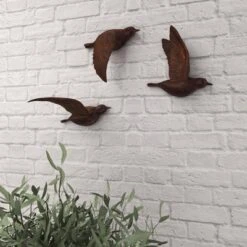 Set Of 3 Metallic Flying Bird Sculptures Wall Decor - Olivia & May -Olivia & May GUEST 23239411 7eb7 4640 beab 29e827ff51a7
