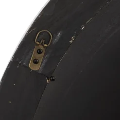 Wood Wall Mirror With Bead Detailing White - Olivia & May -Olivia & May GUEST 2346b11a 7658 4ff2 8c98 6d7a4606795a