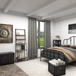 72" Metal And Wood 5 Shelf A Frame Book Stand Black - Olivia & May 26 72" Metal And Wood 5 Shelf A Frame Book Stand Black - Olivia & May -Olivia & May GUEST 2382f361 7948 40fd b715 95ea4bcf7e2e