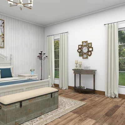 Metal 8 Photo Openings Wall Clock Green - Olivia & May 10 Metal 8 Photo Openings Wall Clock Green - Olivia & May - Image 8