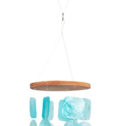 Coastal Capiz Shell Abstract Windchime Blue - Olivia & May -Olivia & May GUEST 24c019f6 4d0e 44fd 938f 4b35c6137062