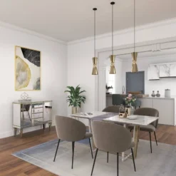 Glam Mirrored Rectangular Storage Cabinet Silver - Olivia & May -Olivia & May GUEST 24d29298 4e8d 4cc9 bc1f 3c233ad84de6