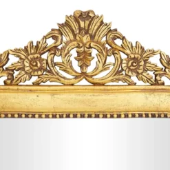 Mango Wood Floral Intricately Carved Acanthus Wall Mirror Gold - Olivia & May -Olivia & May GUEST 250151c0 e5b9 46b5 b530 a562402bc03c