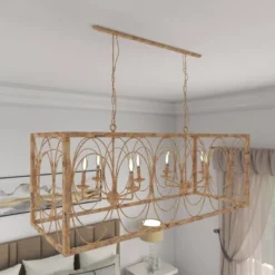 Vintage Metal Chandelier Gold - Olivia & May -Olivia & May GUEST 250b17d4 8c3e 4734 9123 89e88ceb084a