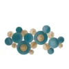 Metal Plate Wall Decor With Textured Pattern Teal - Olivia & May -Olivia & May GUEST 250bb045 add2 49af 8ee6 8e209e69ccd6