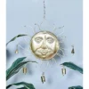 17" Iron Eclectic Sun Windchime Gold/Bronze/Silver - Olivia & May: Decorative Bell, Spot Clean, No Style Assigned