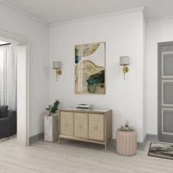 Glam Wood Cabinet Gray - Olivia & May -Olivia & May GUEST 2614d5b0 a7c8 492c a7a3 388d60a41639