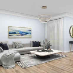 Modern Polystone Abstract Framed Wall Art With Gold Frame Blue - Olivia & May -Olivia & May GUEST 264886f9 81da 4261 a87a adcb9054ae47