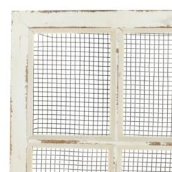 Wood Scroll Door Inspired Panel Wall Decor With Mesh Netting Cream - Olivia & May -Olivia & May GUEST 26c2bee5 65fd 429d a6d6 707e0c1fd70e