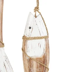 Olivia & May Set Of 3 Wood Fish Wall Decors: Coastal Style, Handcrafted, Vertical Display -Olivia & May GUEST 26e0240b d279 4fc8 8885 35a5da3e796b