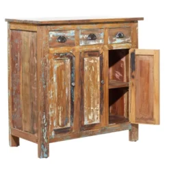 Rustic Wood Cabinet Chestnut Brown - Olivia & May -Olivia & May GUEST 27a4430d 8866 4892 9ca6 b76c8d15ca98