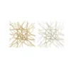 Set Of 2 Metal Geometric Branch Inspired Wall Decors Gold/Silver - Olivia & May -Olivia & May GUEST 27bddece ec9d 47ab 9cd4 d77210f40832