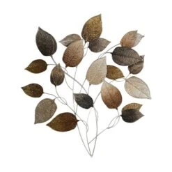 Metal Leaf Textured Wall Decor With Multiple Shades Bronze - Olivia & May -Olivia & May GUEST 27c79591 b965 41d5 af45 40bfccd5fa62