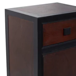 Contemporary Small Wood Cabinet Dark Brown - Olivia & May -Olivia & May GUEST 2829b3f0 78f8 432c a1e3 b5064ba5bafd