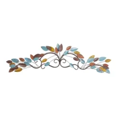 Metal Leaf Wall Decor Multi Colored - Olivia & May -Olivia & May GUEST 28b32b34 99a4 48f0 85a3 3b655db6566e