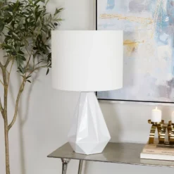 26" X 15" Modern Ceramic Table Lamp - CosmoLiving By Cosmopolitan -Olivia & May GUEST 29933927 7078 475a a09a b9eaf92eab42