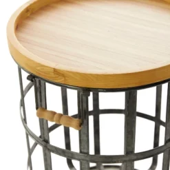 Set Of 2 Metal Storage Baskets Black - Olivia & May -Olivia & May GUEST 29d1ce3c 08a6 4e43 b9f9 0a8a28736fb7