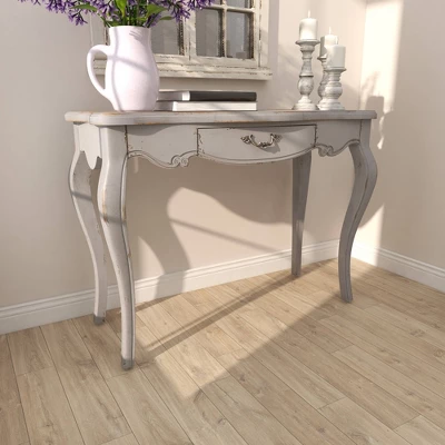 Farmhouse Vintage Console Table White - Olivia & May 10 Farmhouse Vintage Console Table White - Olivia & May - Image 8