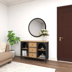 Farmhouse Wood And Metal Cabinet Black - Olivia & May 31 Farmhouse Wood And Metal Cabinet Black - Olivia & May -Olivia & May GUEST 2ae99100 d105 4b5e 992c a2f4c6c2e9ce