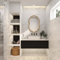 Aluminum Handmade Quatrefoil Shaped Wall Mirror Gold - Olivia & May -Olivia & May GUEST 2b15a010 2295 4e44 babd 1088298d0af0