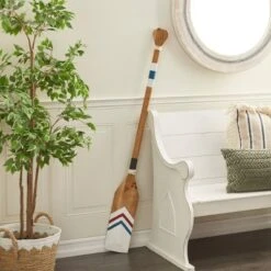 Wood Paddle Novelty Canoe Oar Wall Decor With Arrow Design And Rope Detail - Olivia & May 12 Wood Paddle Novelty Canoe Oar Wall Decor With Arrow Design And Rope Detail - Olivia & May -Olivia & May GUEST 2b3c7c9d 0886 4c06 8a9d 4b099cba1945