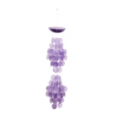 27" X 5" Glass Coastal Abstract Windchime - Olivia & May -Olivia & May GUEST 2b423551 dcce 43d0 9402 0cc300b73f5a
