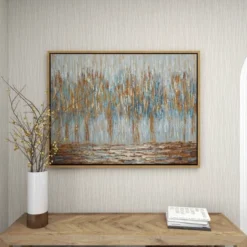 Canvas Tree Framed Wall Art With Gold Frame Gold - Olivia & May -Olivia & May GUEST 2b8c7822 0455 483e bd24 f0ae6f672a2c