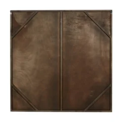 Wood Geometric Linear Wall Decor Black - Olivia & May: Modern Vertical Carved Art, Indoor Use, Fully Assembled