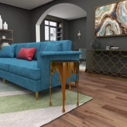 Contemporary Aluminum Melting Accent Table - Olivia & May -Olivia & May GUEST 2bd86c73 70c4 4c23 bf98 427419b1655f