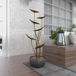 43" Metal Rustic Fountain Gold - Olivia & May -Olivia & May GUEST 2c1ad2be 7705 458a 974a 0ea77fe7f4c1