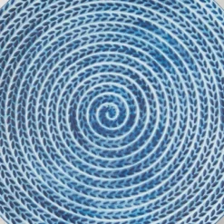 Wood Starburst Radial Plates Framed Wall Art With Black Frame Set Of 4 Blue - Olivia & May -Olivia & May GUEST 2cbc9a04 ddab 4608 8571 ee69b4d829d6