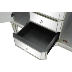 Glam Mirrored Rectangular Storage Cabinet Silver - Olivia & May -Olivia & May GUEST 2df38c78 55ad 4c17 b5d2 b43e8a4b1de1