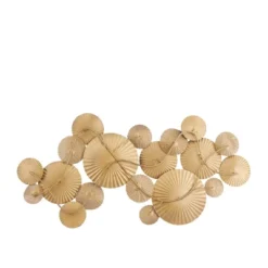 Metal Plate Wall Decor With Textured Pattern Teal - Olivia & May -Olivia & May GUEST 2e77d888 48a1 42c3 b46a ef53cb1b9250