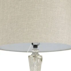 Glass Table Lamp With Faux Mercury Glass Finish Silver - Olivia & May -Olivia & May GUEST 2e87f7a7 7768 4477 b5d6 6a30ac039de5