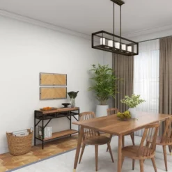 Wood Geometric Linear Carved Wall Decor With Black Frame Set Of 2 Brown - Olivia & May -Olivia & May GUEST 2fe592a7 c0c2 47df aaad 6349b292403c