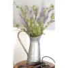 10" Wide Rectangular Planter Hammered Metal Watering Jug Gray - Olivia & May -Olivia & May GUEST 2fff635a af02 41bb 83e9 7199a82a3277
