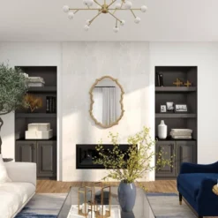 Aluminum Handmade Quatrefoil Shaped Wall Mirror Gold - Olivia & May -Olivia & May GUEST 3086acf8 59f0 438b 8954 2094cf077a18