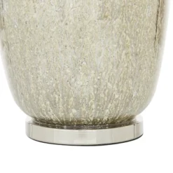 Glam Glass Table Lamp With Faux Mercury Glass Finish Silver - Olivia & May -Olivia & May GUEST 317527ee d066 4450 b701 7748209858e3