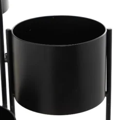 39.5" Wide Planter Pot Modern Metal Black - Olivia & May -Olivia & May GUEST 31b988cf 35ae 4540 92cd 640fd6bf5a7a