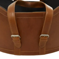 Set Of 2 Leather Storage Baskets - Olivia & May -Olivia & May GUEST 3203134b 95cb 4a02 9e7f e4c19c997c24