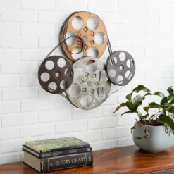 Metal Film Reels Wall Decor - Olivia & May -Olivia & May GUEST 3209c052 6d38 4596 bfb9 5e8fa96414c0