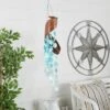 32" X 5" Metal Coastal Shell Abstract Windchime Teal - Olivia & May: Garden Patio Decor, Hanging Accent -Olivia & May GUEST 3215364b 6f4b 41fe a6a0 c84201418cc0