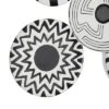 Metal Plate Wall Decor With Black Patterns Black - Olivia & May -Olivia & May GUEST 32aee27a 5667 4277 8e4d b95cce660f3c