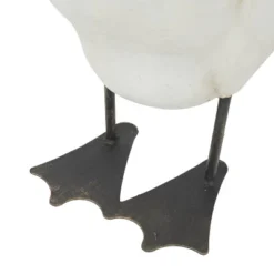 25" X 8" Magnesium Oxide French Country Duck Garden Sculpture White - Olivia & May -Olivia & May GUEST 32c82f7d a1e8 41c0 a449 68ebe950f1e4
