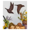 Set Of 3 Metallic Flying Bird Sculptures Wall Decor - Olivia & May -Olivia & May GUEST 33076207 d136 4480 bdbc e4bd80ee4635
