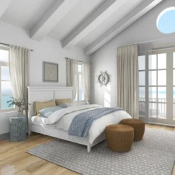 Wood Sail Boat Ship Wheel Wall Decor With Distressing Blue - Olivia & May -Olivia & May GUEST 335fc8d2 2e9b 47d3 9b73 388828572694