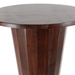 Rustic Gum Tree Wood Bar Height Table - Brown - Olivia & May -Olivia & May GUEST 3375907c 483c 47fb afeb 7b3355964851