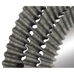 Farmhouse Metal Wall Mirror Gray - Olivia & May -Olivia & May GUEST 348a18d3 edc4 4d51 a7fb e470a2c00714