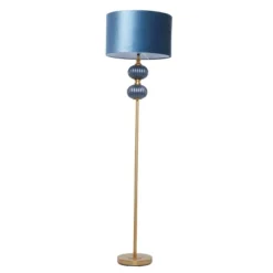 Fabric Floor Lamp With Drum Shade Blue - Olivia & May 17 Fabric Floor Lamp With Drum Shade Blue - Olivia & May -Olivia & May GUEST 34c9b419 0afb 41b6 8c4f 632f9f6577b6